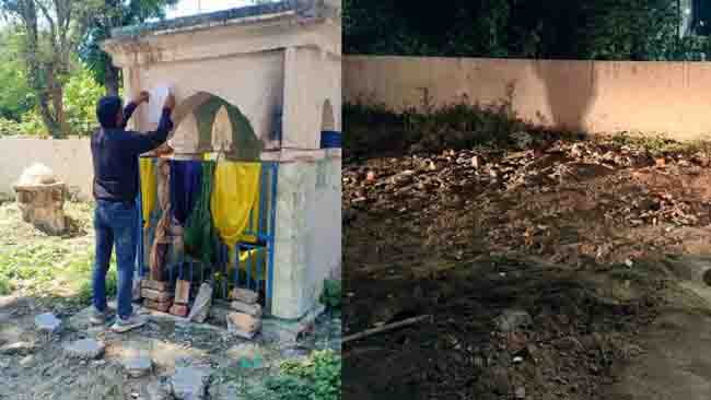 प्रशासन का ताबड़तोड़ एक्शन, सरकारी जमीन पर बना ढांचा ध्वस्त